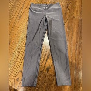 Katie J NYC Shiny Gray Leggings girls xl